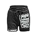 Smooth As Tennessee Whiskey Sweet As Strawberry Wine Letter Print Drawstring Short