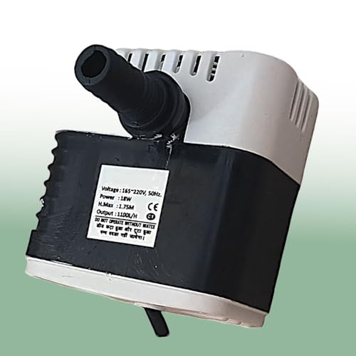 Image of MLD 18W Submersible Water Pump, 400L /H Flow Rate Pump for Cooler Aquarium Fountain AFP-1019(18 Watt,Multicolor) Pack of -1