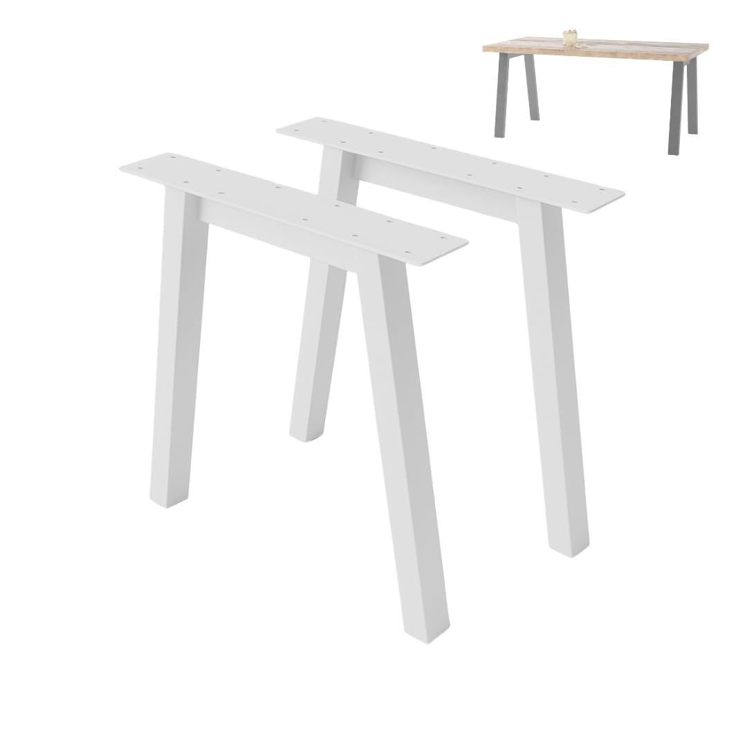 Tischfüsse Tischbeine Metall Weiß 72x72x11cm Tischkufen DIY - Tischbein Set - Tischfuß Loft. Industriestil für Couchtisch. Esstisch. Schreibtisch
