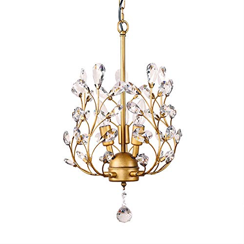 Plafonnier cadjustable HHRLCH luminaire cristal créatif pour cuisine et couloir