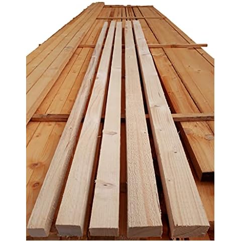 Dachlatten 3x3, 3x5, 4x4, 4x6 cm Holzlatten sägerau Fichte Latten je 10 Stück 2m lang Kantholz Lattung (3 x 5) Cover