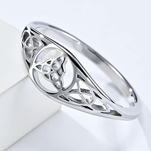 Jude Jewelers Stainless Steel Classic Plain Celtic Knot Pattern Wedding Statement Promise Anniversary Ring3