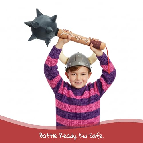 June Garden Medieval Knight Battle Mace - Safe Plush Soft Pretend Play Weapons - Gifts for Kids - Thumbnail 4