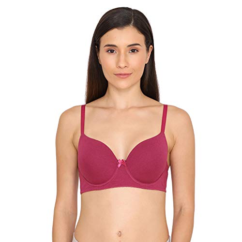 Zivame Women's T-Shirt Underwired Bra (ZI1135-Raspberrry Radiance_Pink_32B)