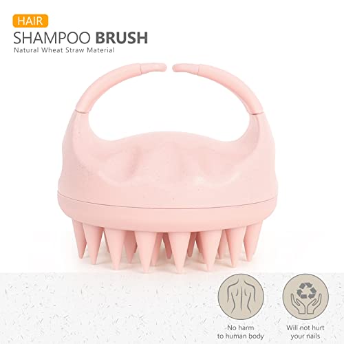 Image of Sndyi Scalp Massager Shampoo Brush, Scalp Scrubber with Soft Silicone Bristles, Scalp Exfoliator for Dandruff Removal, Scalp Massager for Hair Growth, Wet Dry Hair Brush for Scalp Care, Pink