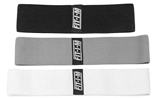 FIT-I-M Fabric Exercise Resistance Bands for Legs, Butt, Hip, Glute Workout. Hip B