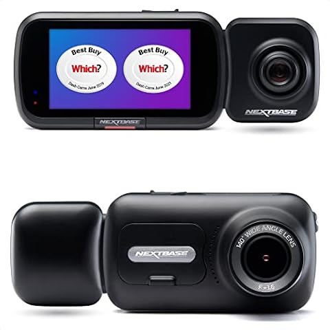 Nextbase 322GW Dash Cam Front and Rear Camera Wireless - 1080p/60fps In Car HD Recording - Dual 140° 6 lane wide Dashboard view - Mini & Wireless Rear Cam with Parking Mode, Night Vision, Wifi, GPS Cover
