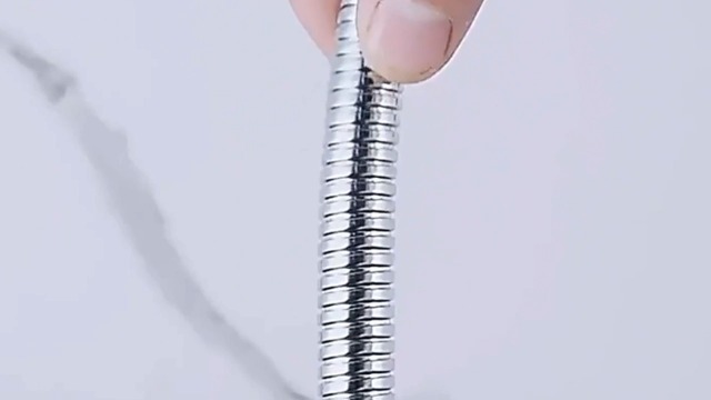 OIETON Flexible Stainless Steel Handheld 39 Inches Shower Hose, Brass Connectors, Durable and Flexible