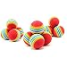 NUOMI 12pcs Sponge Ball Cat Toy Soft Foam Rainbow Play Balls Interactive Kittens Pet Toys