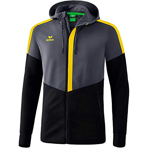Chaqueta erima Squad con capucha para deporte unisex adulto en color azul