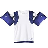 Otter Wings Kids Floaties (Water Wings) / UPF Swim Shirt Combo Swim Aid - Short Sleeve (Navy, 4-6yrs)