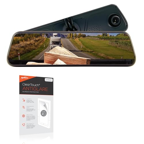 BoxWave Screen Protector Compatible With Brandmotion FullVUE Mirror and Camera System (9.66 in) - ClearTouch Anti-Glare (2-Pack), Anti-Fingerprint Matte Film Skin