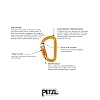 Petzl Sm'D Carabiner - Versatile, Lightweight, Compact, D-Shaped Locking Carabiner for Rock and Ice Climbing