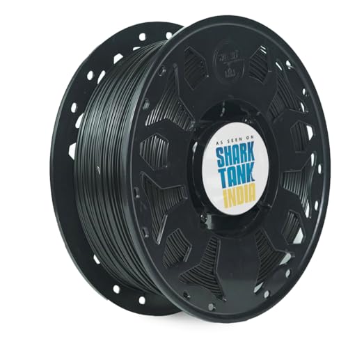 Image of WOL3D 1kg 2026 PLA PRO+ 3D Printing Filament - Improved Formula for Enhanced Strength (Midnight Black), Eco-Friendly, Compatible with Most FDM 3D Printers, Made in India.