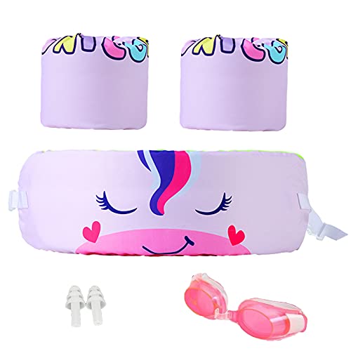 Swimming Vest for Kids 30-50 lbs, Child Swim Arm Band Aids Floats with Goggles Learning Swim Suitable for Baby Toddler, Puddle Pool Beach