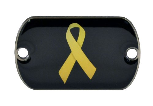 Gorilla Paracord Yellow Ribbon 2-Hole Stainless Steel Dog Tag for Survival Paracord Bracelets