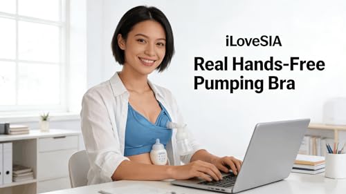Image of iloveSIA Nursing Bras for Mom Breastfeeding, Seamless Supportive Sleep Bra for Maternity Postpartum S-2XL 3Pack