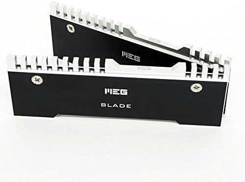 Memory Spreader Heat Sink Cooler Aluminum 2 pack Silver Black of cnc craft design With Thermal Pads