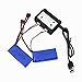 hukezhu 1 Pack Akku für WLTOYS A959-B A969-B A979-B 144001 RC Car 2-IN-1 7.4V 1500mAH Li-Po Batterien Ersatzteil+1 x Charger