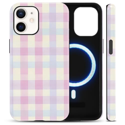 Coque vichy iPhone 12 Pro protection rigide et souple pastel MagSafe