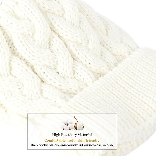 DANMY Baby Beanie Hat, Infant Newborn Toddler Winter Warm Knit Cap for Little Boys Girls, Winter Warm Hat3