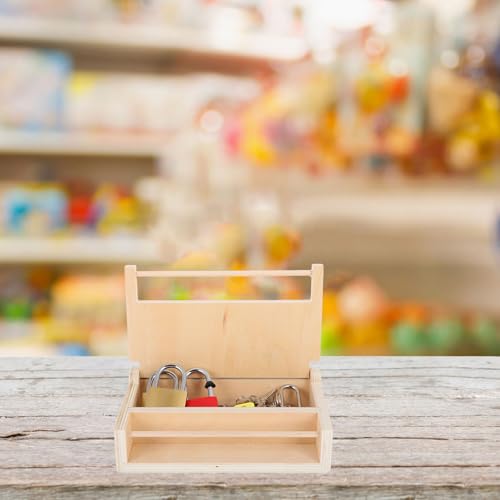 Jeu Éducatif Montessori en Bois Clés et Cadenas d'Éveil Fille Garçon Motricité Fine 3 Ans - 5
