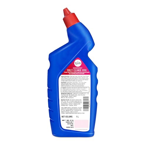 Image of Amazon Brand - Presto! Disinfectant Toilet Cleaner, Rose - 1 L