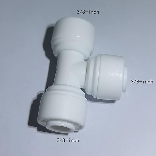 Miniatura 3 de (tubo blanco de 16.4 ft) - 10 piezas de conexión rápida de 0.4 in para conectar purificadores de agua accesorios de tubo para sistema de ósmosis
