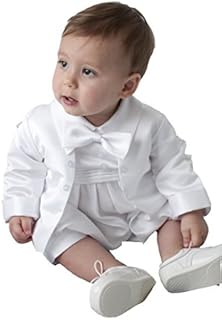Vivaki Christopher Christening Romper in White