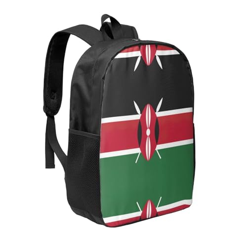 Mochila para laptop ligera con estampado resistente de Kenia 2