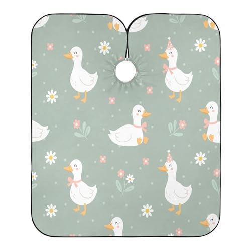 Capa para Corte de Cabello Floral Impermeable Profesional miniatura 2