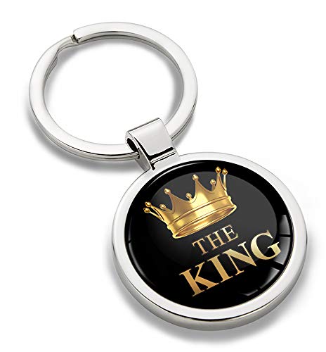 3D Metal The King Crown Keyring Key Chain Gift Men Women Keychain Giftbox KK 167