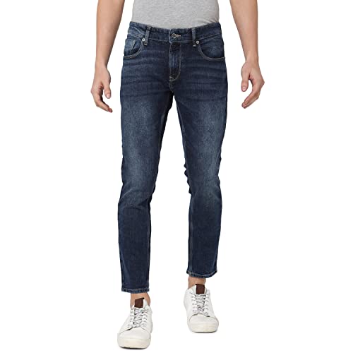 Image of Spykar Men's Slim Jeans (ECKN-01BB-029 Dark Blue 36)