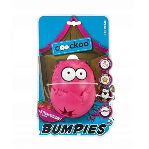 Coockoo 303-435922 Hundespielzeug Bumpies, mit Erdbeergeschmack, mehr als 27 kg