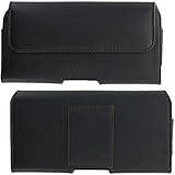 Handgefertigte Handytasche aus echtem Leder / Querformat / für fast alle Smartphone bis 162 x 82,5 x 10 mm