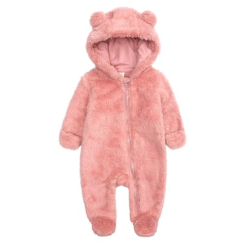 Image of Curipeer Infant Baby Outfit Bodysuit Fleece Bunting Footed Sleeper 0-12M