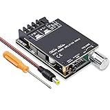 LANGLEBIGE KONSTRUKTION - Dieses Bluetooth-Verstärkerplatinenmodul verfügt über einen Kupfer-Gleichstromstecker und einen Zaunanschluss und hält großen Strömen, keiner Hitze und keiner Beschädigung des Kabels stand. Das DC-Kopfkabel, das mit der Eingangsstromschnittstelle dieses Produkts kompatibel ist, kann problemlos verkabelt werden, auch wenn Sie keinen DC-Kopfadapter oder keine Batterie haben.