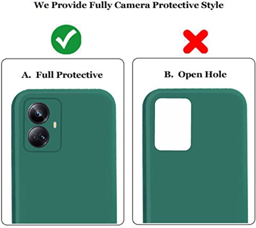 Image of A rtistque Back Cover Case for Realme 10 Pro Plus 5G with Camera Protection | Shockproof TPU | Stylish Protective Design | Slim Fit | Ultra Matte | Realme 10 Pro Plus 5G Back Cover - Green