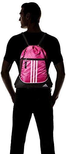Image of adidas Alliance II Sackpack, 18 x 13 3 /4-Inch, Intense Pink