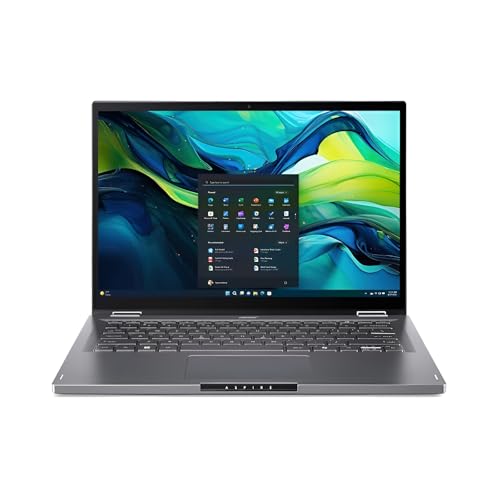 acer Aspire Spin 14 ASP14-52MTN-58CR, Ordenador Portátil Convertible 14' WUXGA LCD Táctil (Intel Core Ultra 5 115U, 16 GB RAM, 512 GB SSD, Intel Graphics, Windows 11 Home), Gris, QWERTY Español