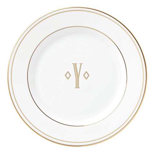 Lenox Federal Gold Block Monogram Dinnerware Bread/Butter Plate, Y