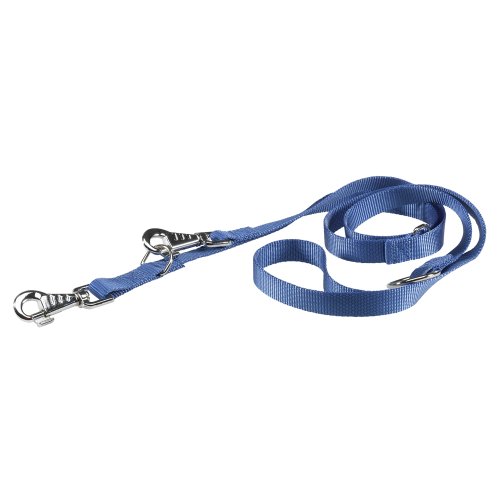 Ferplast Guinzaglio per l'addestramento di cani CLUB GA20/200, Robusto nylon, Lunghezza regolabile, 20 mm x L 120÷200 cm Blu