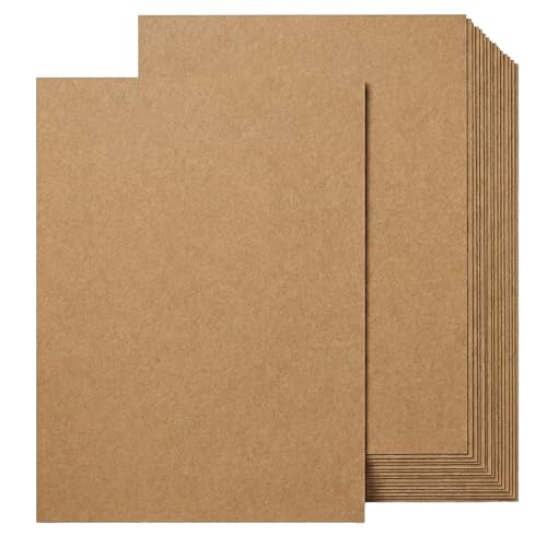 50 Sheets Kraft Card Stock Paper A4 114lb/300gsm Brown Cardstock Heavy Cardstock Printer Paper for Invitations Scrapbooking Crafts Diy Cards Decoration