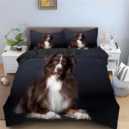 Housse de couette 160x200 cm facile à laver pour lit 2p - 2