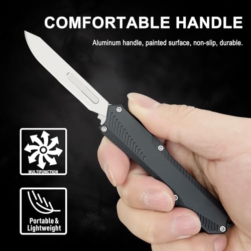 Image of Caressolove Retractable Scalpel Pocket Knife Mini Folding Utility Knife