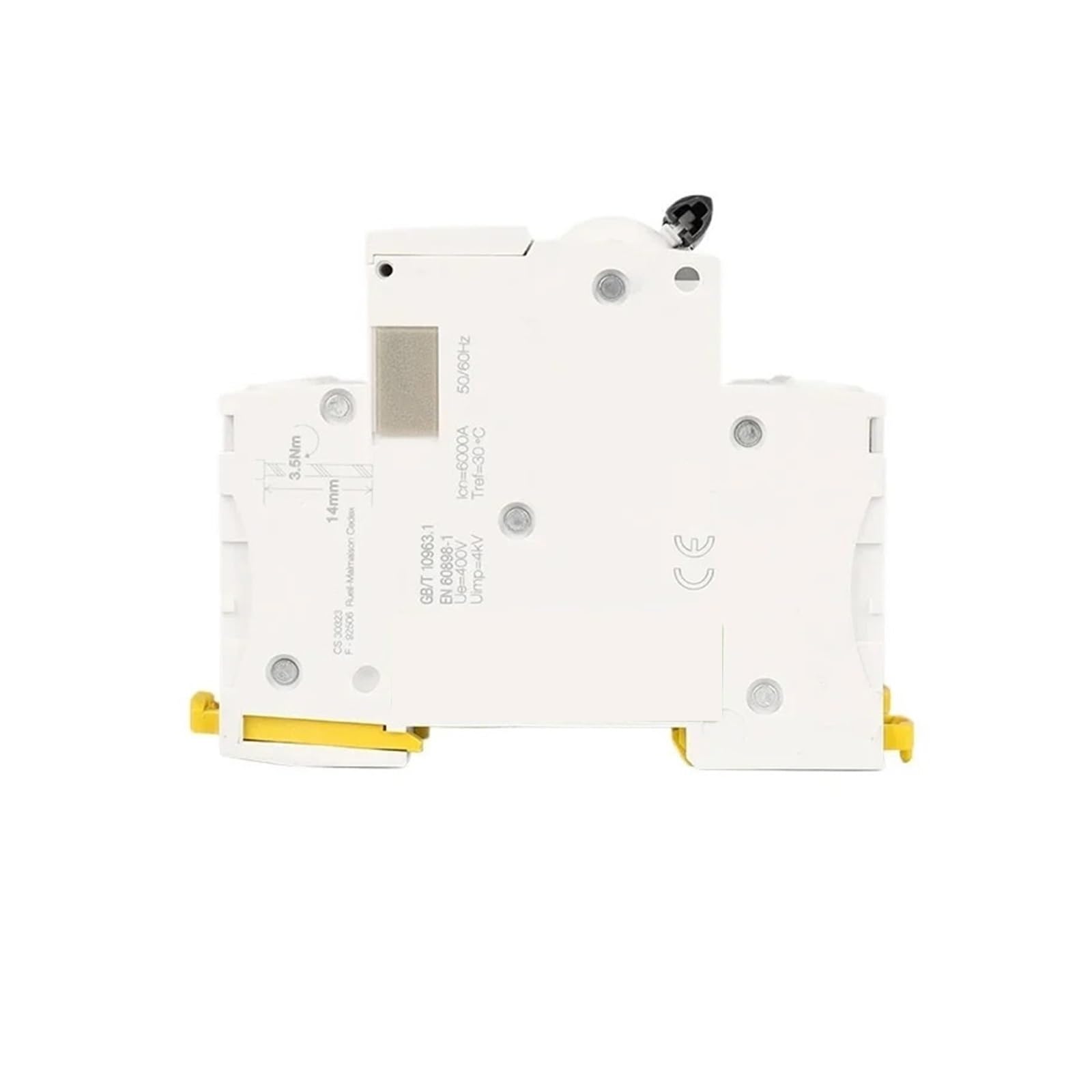 Disjoncteur 1P MCB, Courbe C, Commutateur D'air 1A-63A For Circuits Électriques(4P,20A)