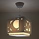 Dalber Lampe kinderzimmer, kinderlampe Pendelleuchte Hängelampe, Deckenleuchte Kinder, Deckenlampe kinderzimmer, Mond und Sterne Beige MoonLight, 63232B, E27