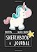 Black Paper Sketchbook & Journal: Notebook Doodles Unicorn 7x10 For Drawing/Doodling with Gel Pens For Girls