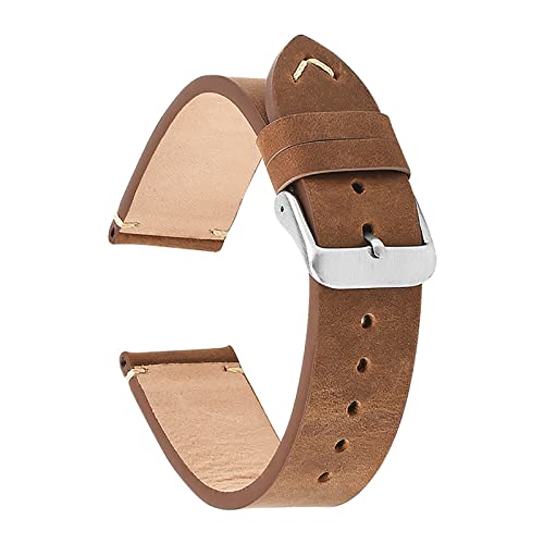 Bracelet en cuir authentique vintage élégant et rétro pour montres hommes et femmes