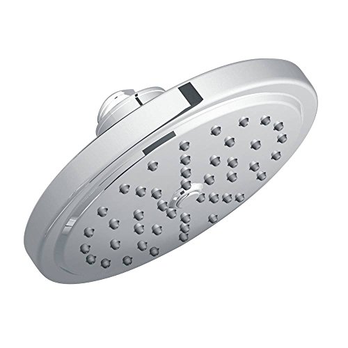 Moen S176 7-Inch Single Function Shower Head with Immersion Rainshower Technology, Chrome